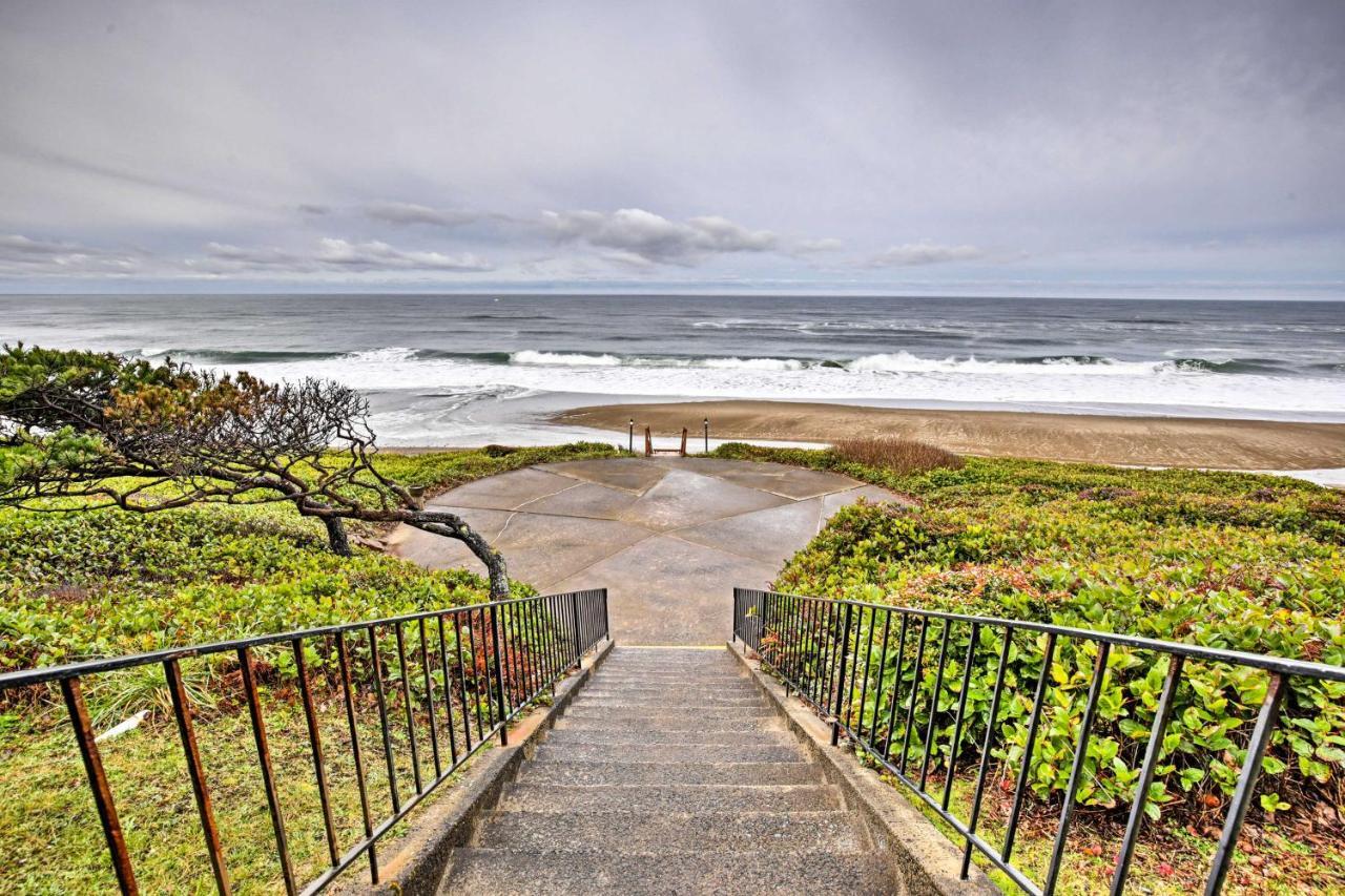 Beachfront Condo With Patio And Views - Walk To Shore! Lincoln City Exterior foto
